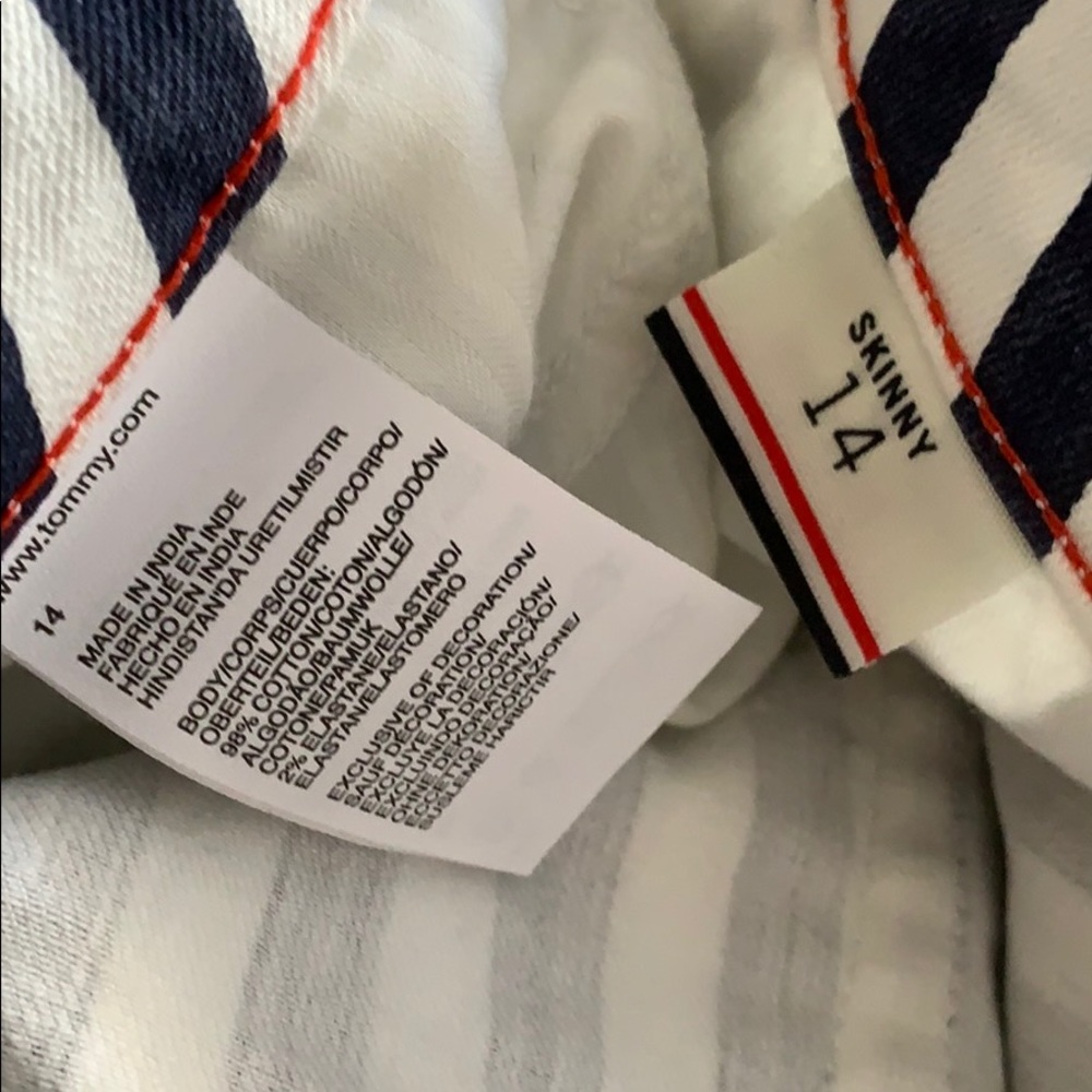 Tommy Hilfiger As Art Work Nautical Striped Skinny - Picture 8 of 8